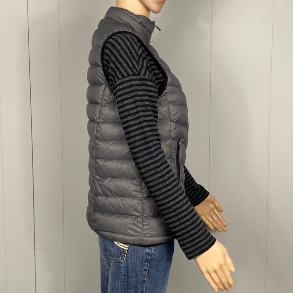 Fabletics down filled packable grey vest size medium - Picture 3 of 8